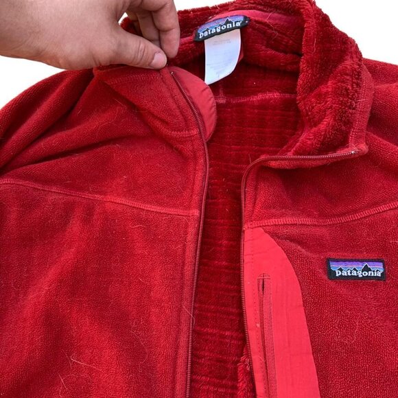Vintage Patagonia R3 Jacket Molten Lava Large BROKEN ZIPPER - Picture 6 of 13